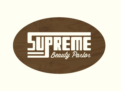 Supreme Beauty Parlor beauty logo oval parlor retro script supreme wisdom