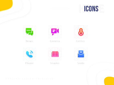 Beautiful Icon beautiful design hand painted icon illustration interface typography web 插图 设计