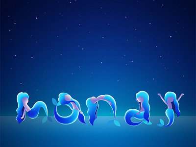 Mandy blue font icon logo mandy mermaid sea