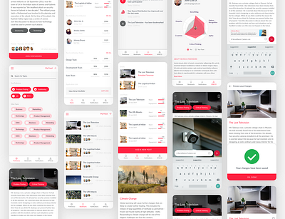 SPACCE Mobile Application android clean ui discussion dribbble ios mobile mobile app social media social media design ui ux