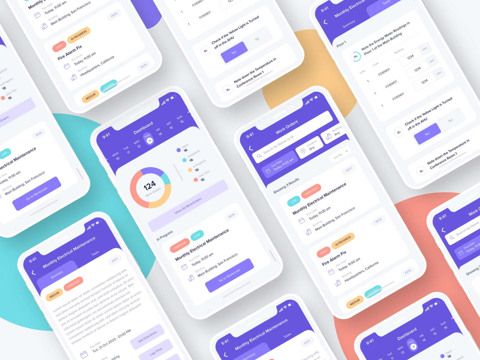 Work Order Management UI by Collin on Dribbble