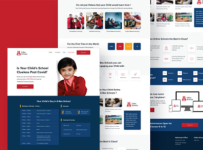 E-Box Schools Website Design child children clean education education website k12 kids kindergarten minimal responsive design responsive web design responsive website royal school school app schools website website design websites