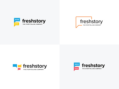 Logo options for Fresh Story - A Storytelling Coaching Company