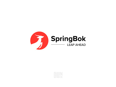 Logo for Spring Bok - an ElectroncicsTraining Company antler company corporate deer education education logo elearning elearning courses electronics leap leaping logo online skilling spring springbok training