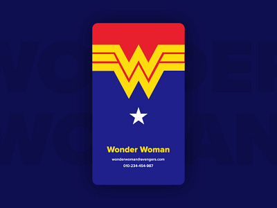Wonder Woman - Business Card