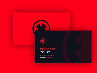 Deadshot - Business Card branding businesscard dribbble dribbbleweeklywarmup visitingcard