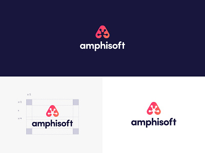 Amphisoft Logo amphibian brand brand identity branding branding design logo logo design