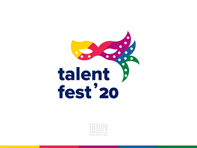 Talent Fest Logo art branding colorful colorful logo fest festival logo logo design logos mask talent talent show talentfest20 talents vector