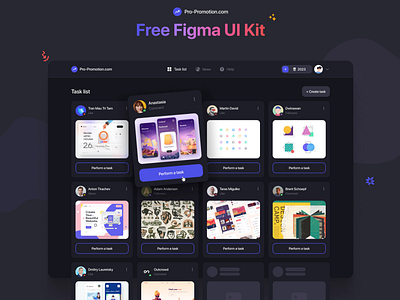 Web Service - Free UI Kit for Figma figma free kit todo app todolist web service webdesign