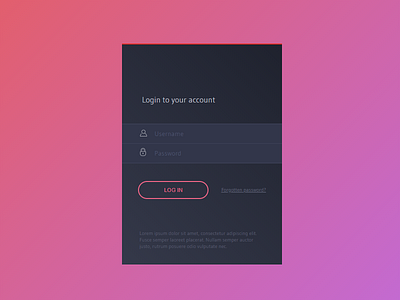 Login Box Concept css html js loginboxconcept scss