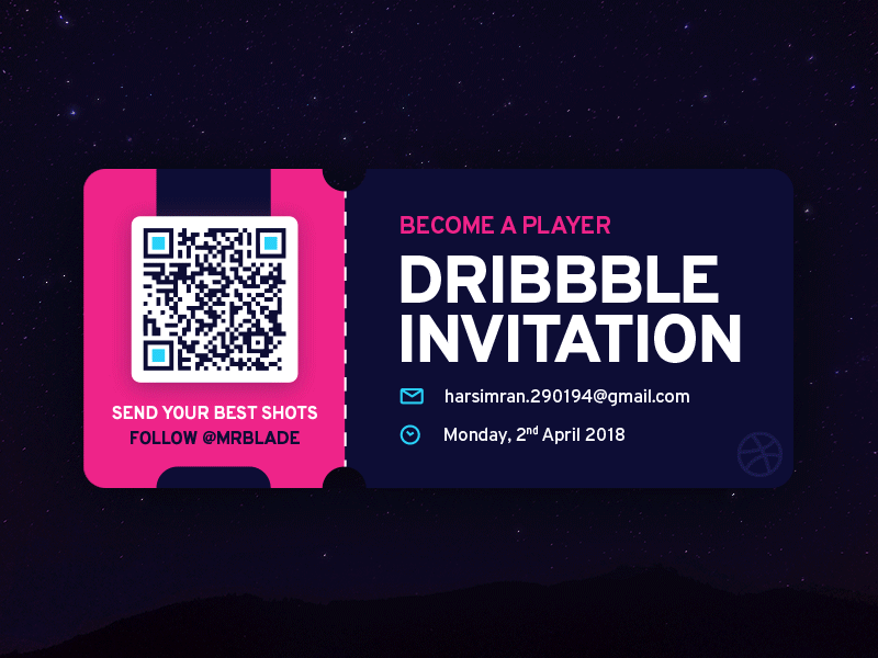 2x Dribbble Invites animation design dribbble dribbble invite invitation invite typography ui
