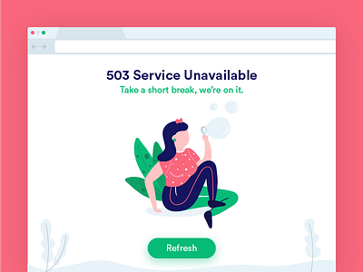 Service Unavailable Page Illustration