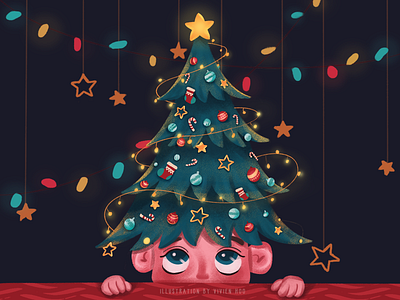 Merry Christmas design illustration