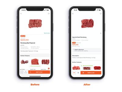 Redesign Product Detail Page app design groceries inspiration mobile app product detail ui user interface ux