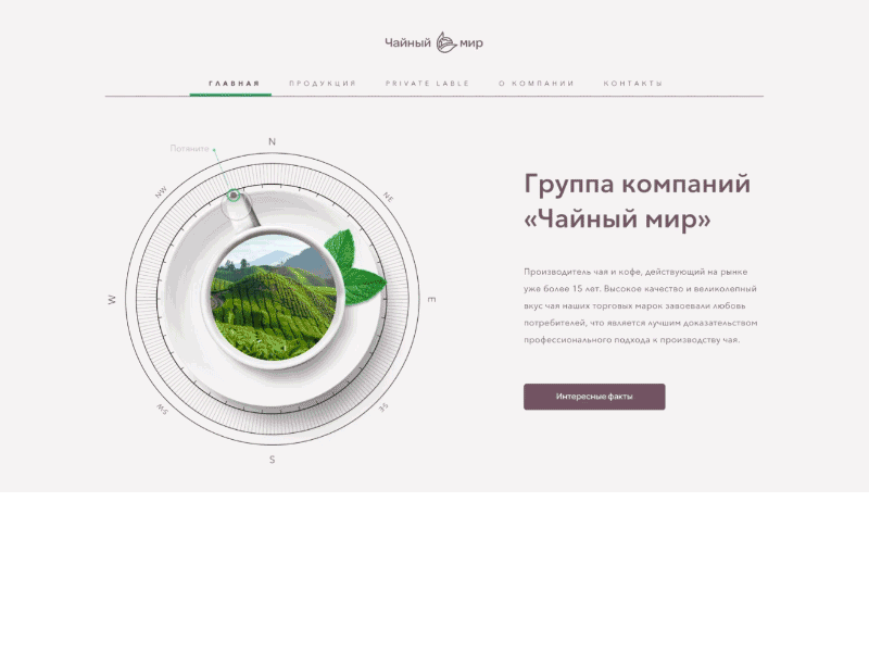 Сайт компании "Чайный мир" app appdesign design graphic design illustration logo typography ui