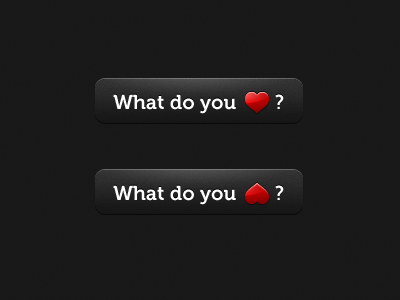 What do you love/hate? button iphone ui