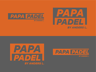 Papa padel - logotype branding logotype