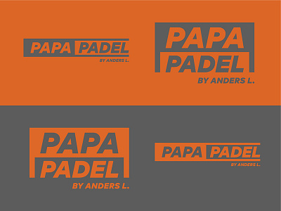 Papa padel - logotype branding logotype