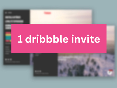 dribbble invite!