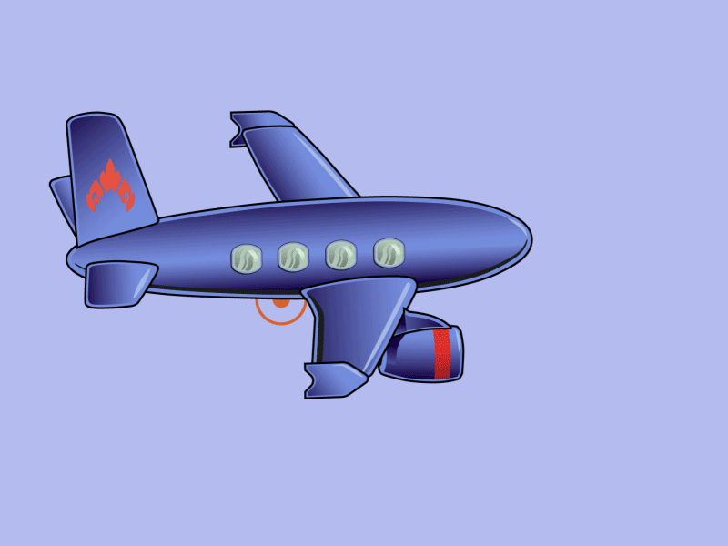Dribbble hello airplane animation debut gif hello dribbble