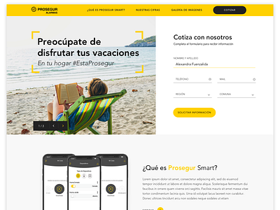 Prosegur - landing page