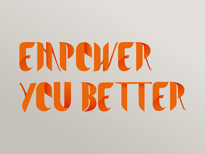 Empower You Better - ING bank design ing lettering type