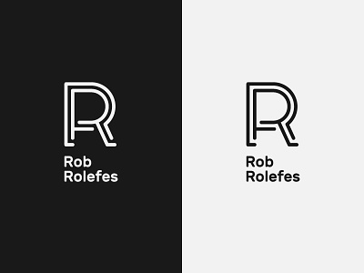 Rob Rolefes Logotype branding design logo