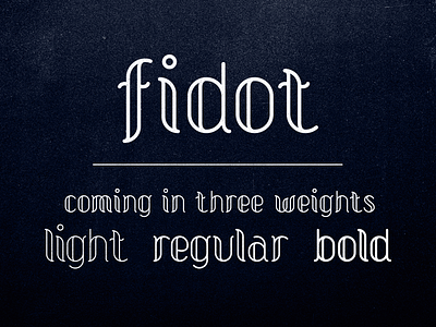 Fidot Typeface design fidot font lines typeface