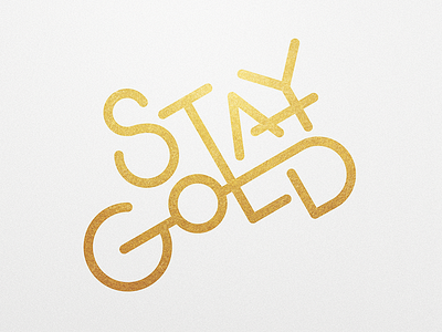 Stay Gold | 01 of 25 gold graphic lettering texture type