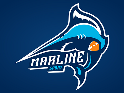 MARLINE SPORT LOGO art branding character design esports esports logo illustration logo mascot mascot logo sport vector