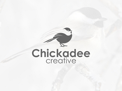 Chickadee Logo agency art bird chickadee creative design logo negativespace