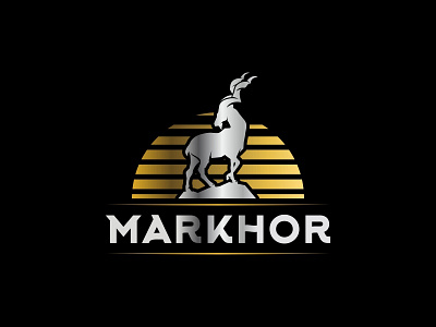 Markhor Logo animal art design elegant logo luxury markhor