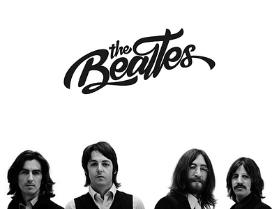 The Beatles beatles typography art