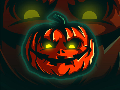 Pumpkin art character design esports logo gaming halloween illustration logo mascot mascot logo pumpkin vector