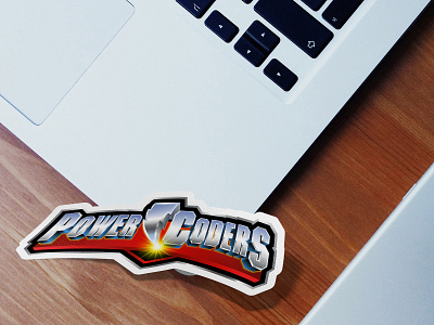 Power Coders Sticker app art design developement developer illustration logo ui ux vector web