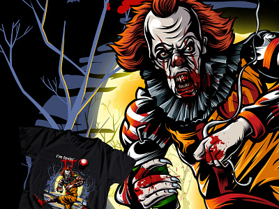 Pennywise T-Shirt Illustration