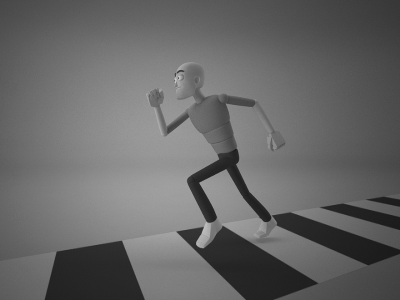 Running Man after effects animation black and white gif loop man movement person running