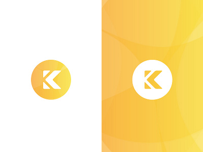 K Logo angles circle gradient k logo orange overlay roundel triangle yellow