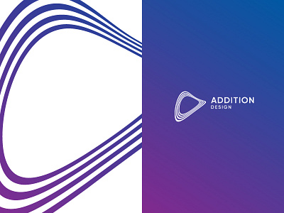 Addition Design 3d blue design gradient illustrator logo purple