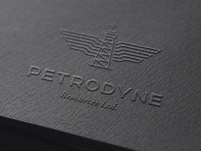 Petrodyne Resources Logo branding corporate branding derrick energy flame gas logo oil oil and gas petroleum production