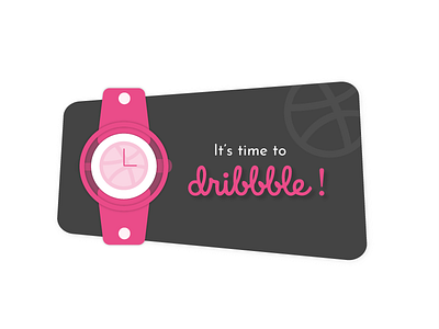 Debut Shot creative debut design illustration illustrator minimal vector watch