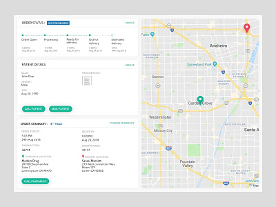 Manage & Track Orders Dashboard