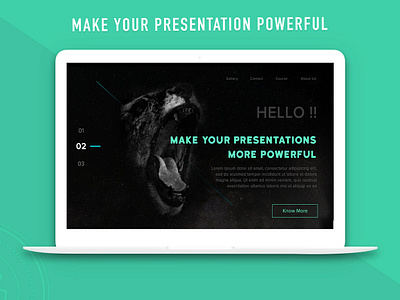 Landing Page Design branding creative dark design illustrator landingpage marketing mockup presentation typography website