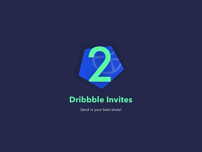 2x Dribbble Invites creative design dribbble dribbble invites illustration invite minimal