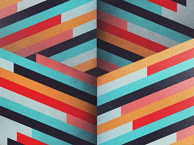 Geometric Sheared Texturized Lines colorful geometric grain grit illustrator lines photoshop sheared texture