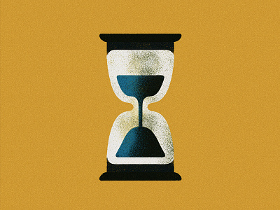 Hourglass Illustration design grit hourglass illustrator minimalism object photoshop symmetry texture time vector