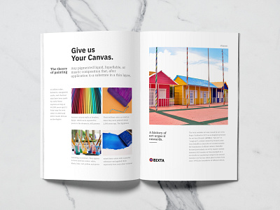 Brochure design for a Paint Company (BIXTA) brand identity design brochure design magazine packaging paint