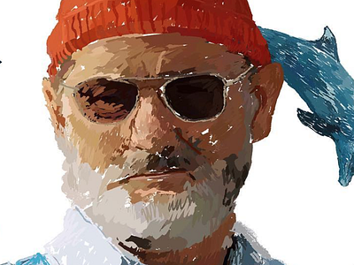 The Life Aquatic with Steve Zissou fan art film illustration movies