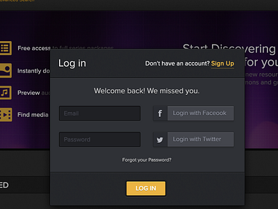 Log in