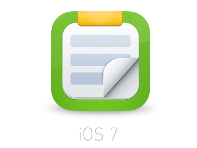PCO Icon iOS7 center clipboard icon ios 7 iphone logo mobile paper planning